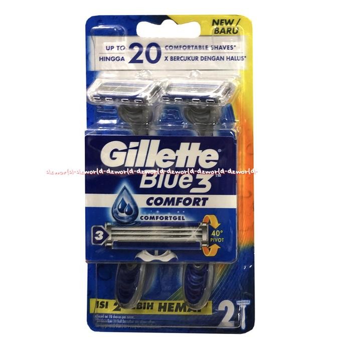 

Gillette Blue 3 Comfort 2pcs Pisau Cukur Pria Gilete Biru Gillete Blue3 Comforts Gillete Komofort Gilette Biru Shave Shaving