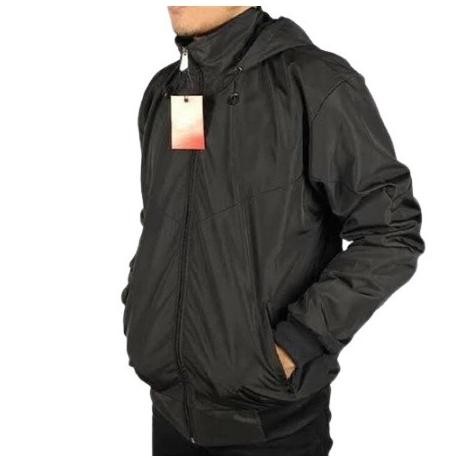 Grosir Jaket Parasut Pria Windrunner Polos Hitam M-Xxl Jaket Parasit Murah - Turkish,Xxl