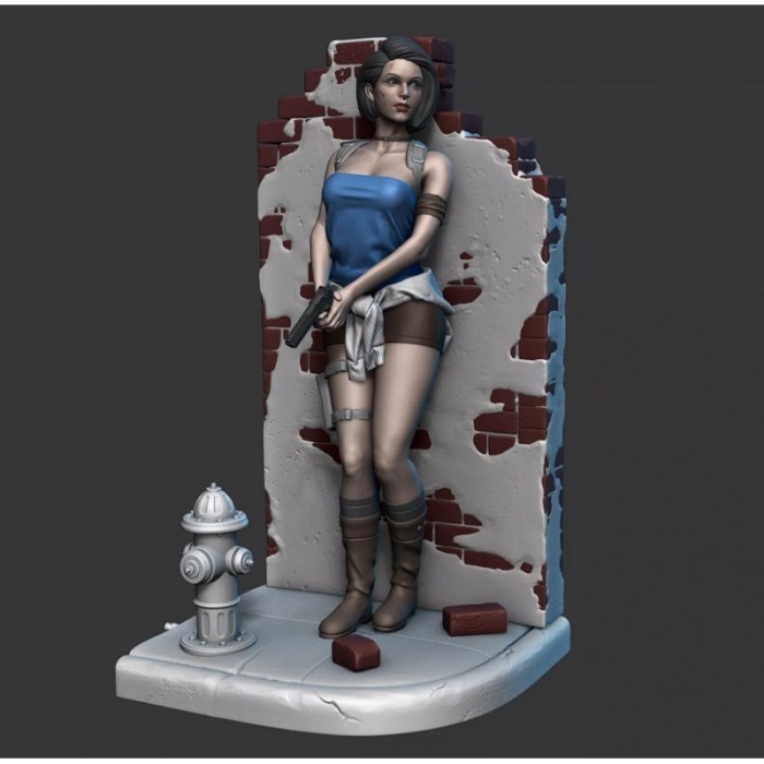 jill valentine hide on wall resin kit figure