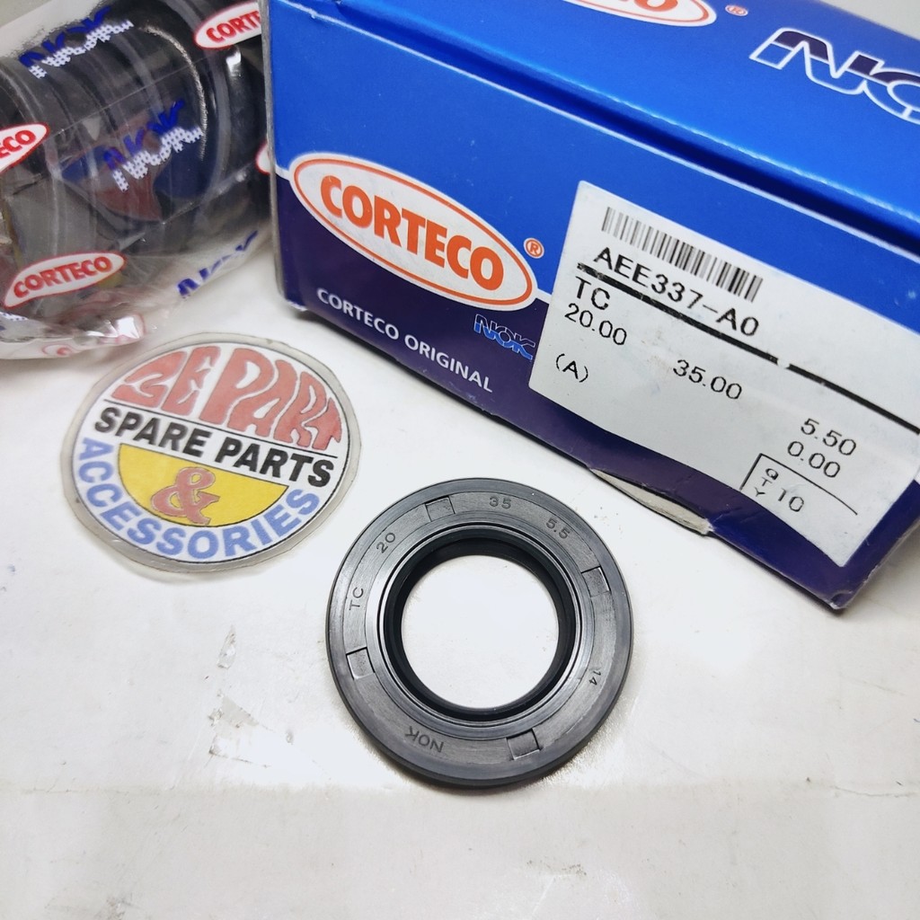 Sil 20 35 5.5 TC Nok Corteco Seal gear gir depan Vega Jupiter Crypton Limited Item Barang Langka Spa