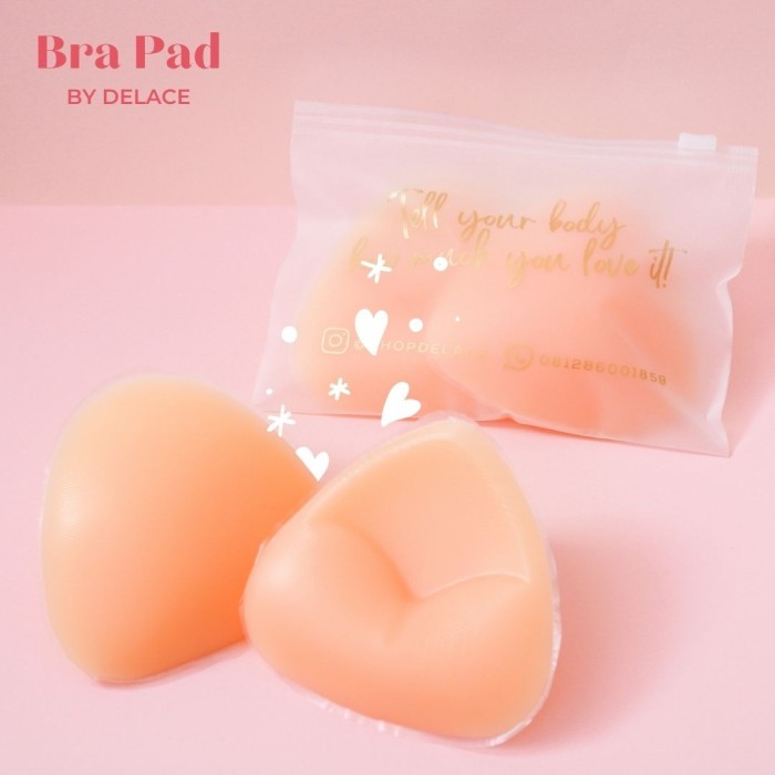 NIPPIE BRA PAD Delace Silicone Bra Pads Push Up Padding