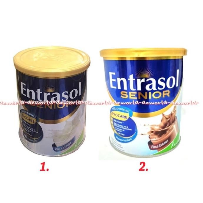 

Entrasol Senior Rasa Vanila Coklat Susu Entrasol Gold 400g Susu Tulang