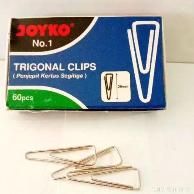 

Best Seller Clip Kertas no 1 trigonal clips joyko