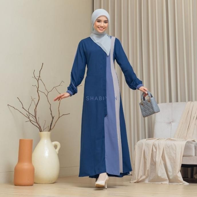 SHABIYAN 417 GAMIS REMAJA POLOS MOSCREPE PREMIUM