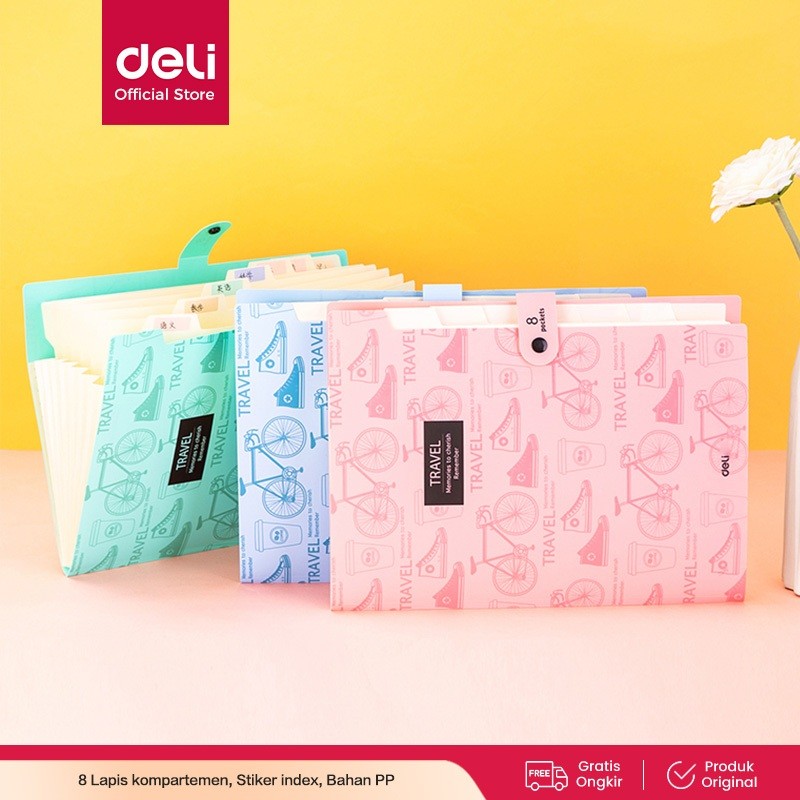 

Deli Expanding File / Map Folder Dokumen A4 8 Pocket Lucu Dengan Tab Index 5737