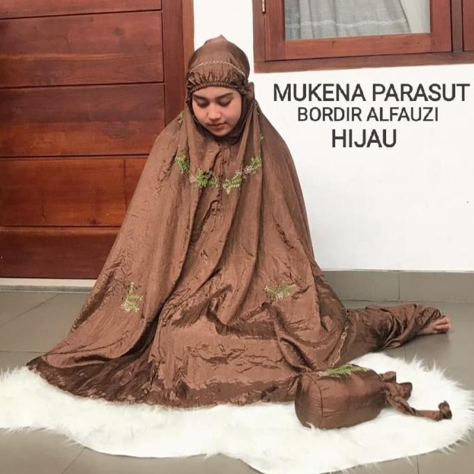 PROMO MUKENA PARASUT AVANZA BORDIR COKLAT TUA