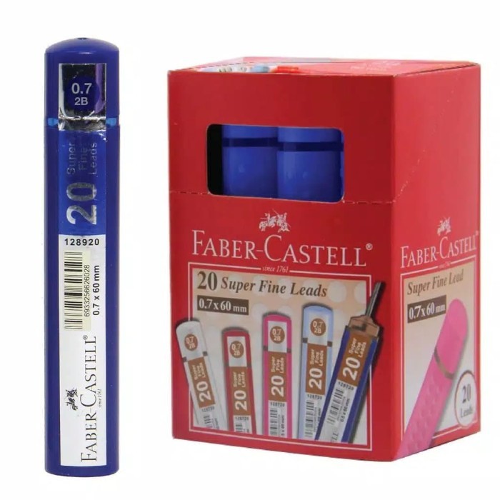 

TX814 Faber Castell Lead Superfine Grip 2B 0.7 / Isi pensil mekanik Faber STOK TERBATAS