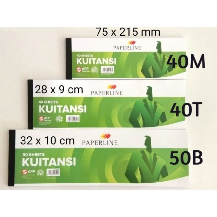 

EF520 BUKU KUITANSI PAPERLINE / BUKU KWITANSI Mini/Nanggung/Besar ( 1 Pack Isi 10 Pcs ) GRATIS