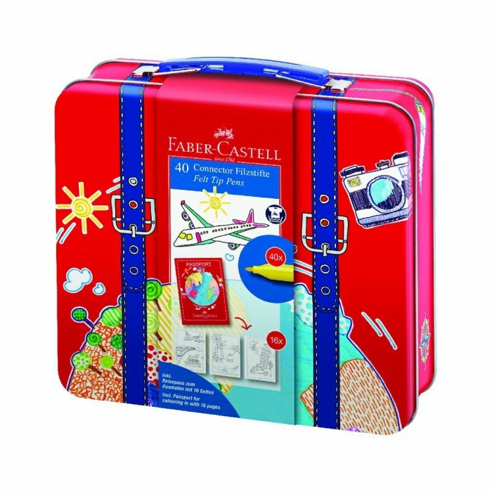 

ET502 Faber Castell Connector Pen 40 Traveler Tin TERMURAH