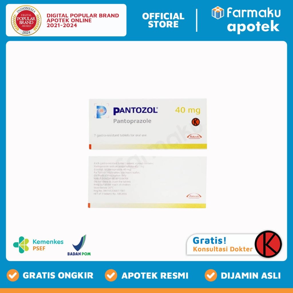 Pantozol 40 mg  Blister 7 tablet salut enterik - BYM