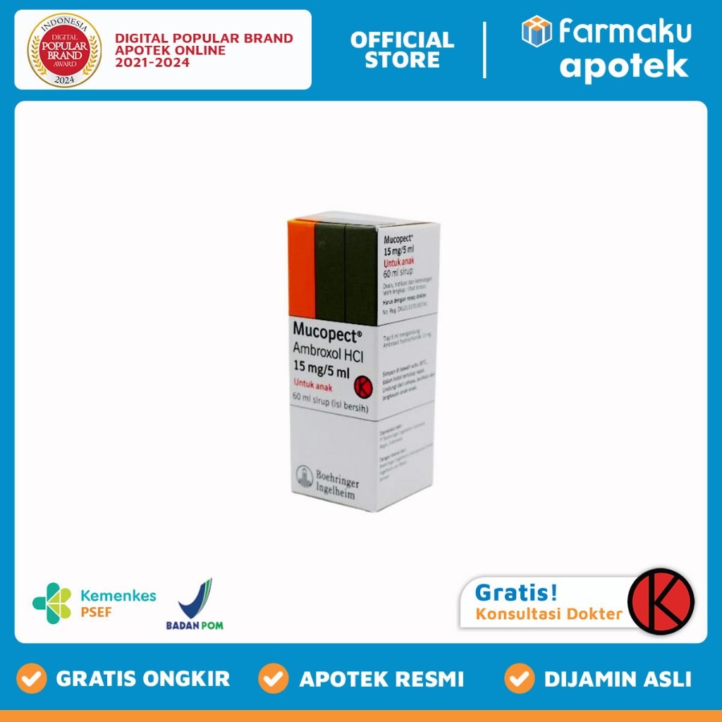 Mucopect 15 mg/5 ml Syrup 60 ml - BYM