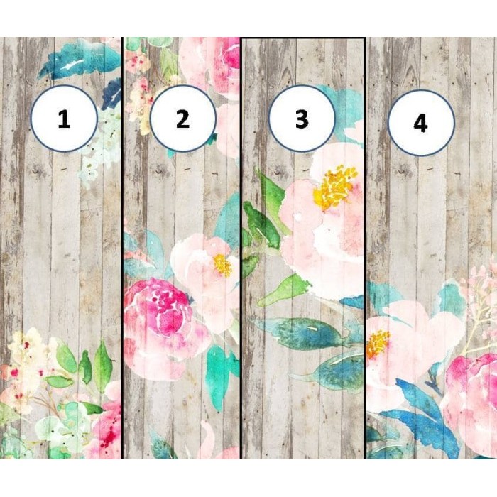 

KC907 Kertas Scrapbook - Distressed Wooden Flowers Design OBRAL