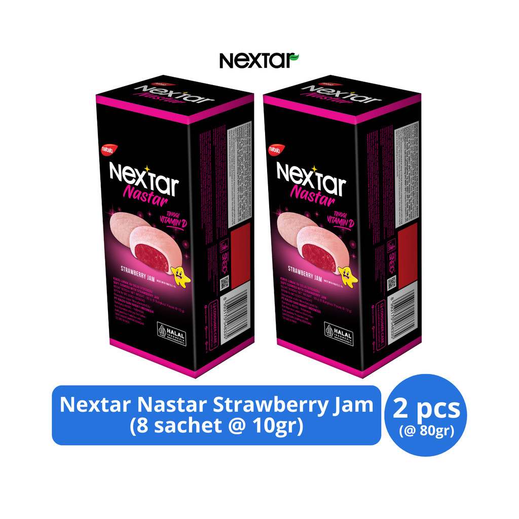 

Nextar Nastar Strawberry Jam 80gr (8s @ 10gr) x 2 pcs