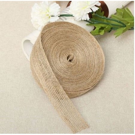 

SH960 Burlap Jute Hessian Ribbon - Pita Burlap Jute (1meter) DISKON