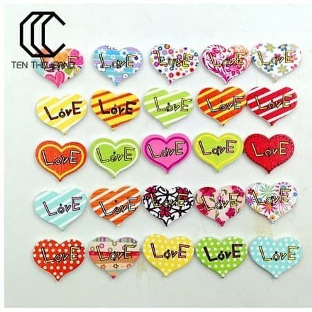 

SH750 Kancing Kayu 2 Lubang - TEN THOUSAND Heart Shape Love Letter (10pcs) GRATIS ONGKIR