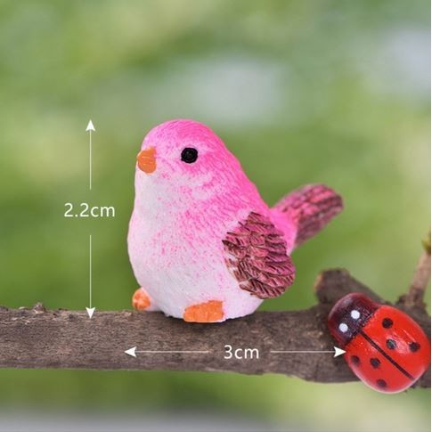 

JJ145 Miniatures - Terrariums - Fairy Garden Animal_Colorful Bird GRATIS ONGKIR