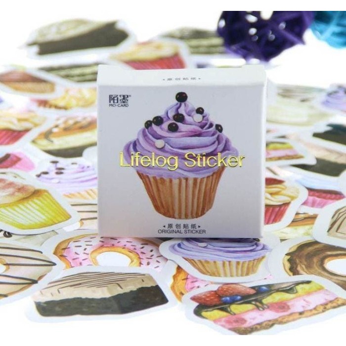 

MZ456 Label Sticker - Cupcakes (45pcs) TERMURAH