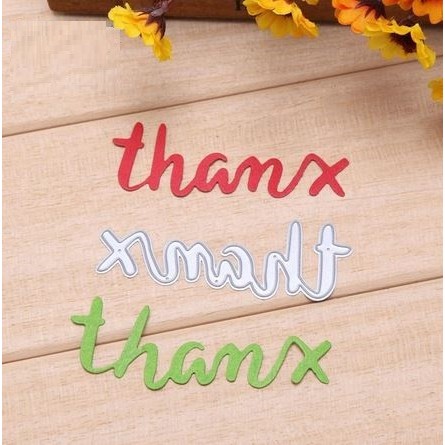 

FX325 Cutting Dies - Letter "Thanx" CUCI GUDANG