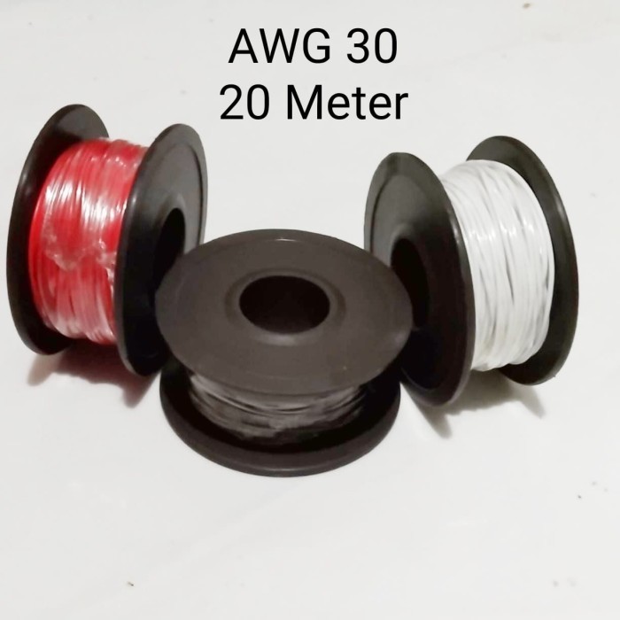 TERMURAH Kabel AWG 30 Serabut Putih 1 Roll - 20 Meter