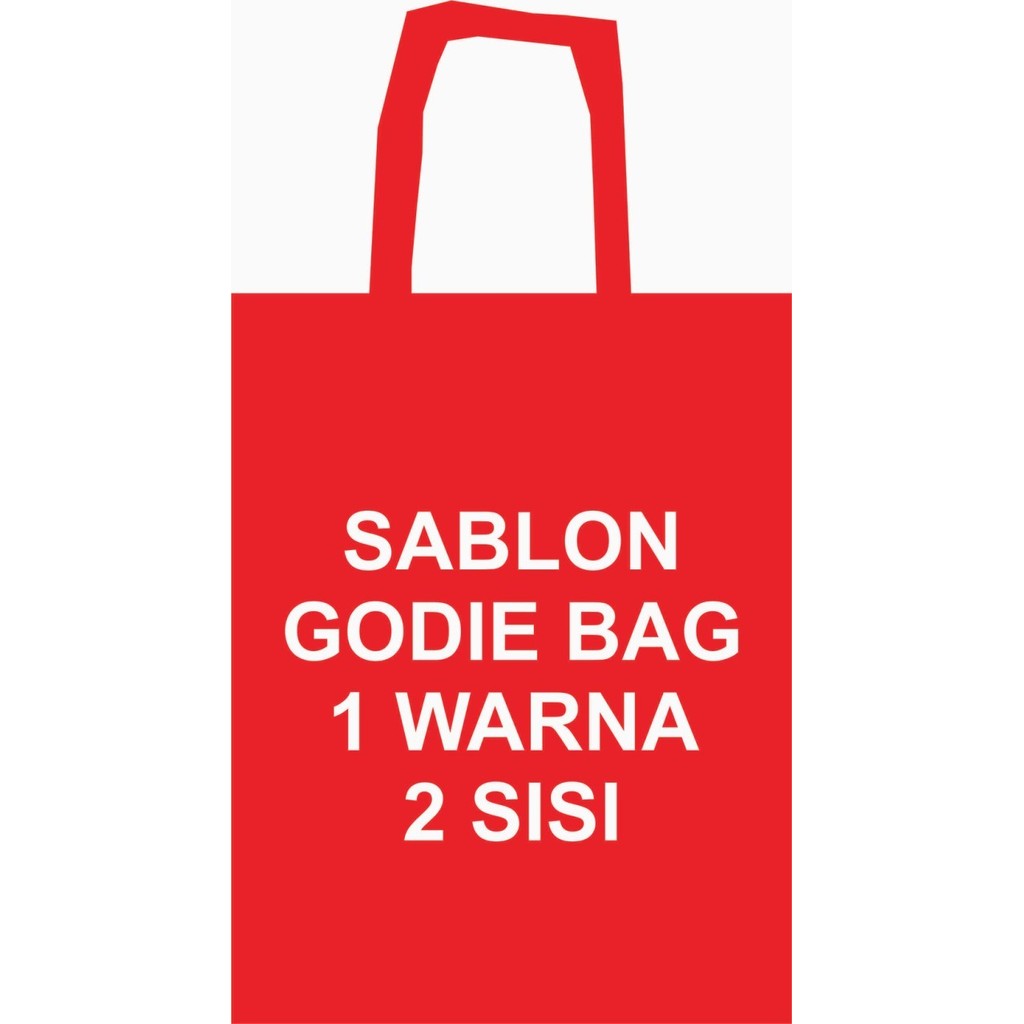 

(Paket) spunbond sablon goodie bag souvenir / Tas Sablon 2 Sisi