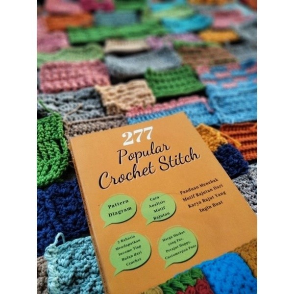 

TERBARU buku rajutan 277 popular crochet stitch kamus stitches RD3F