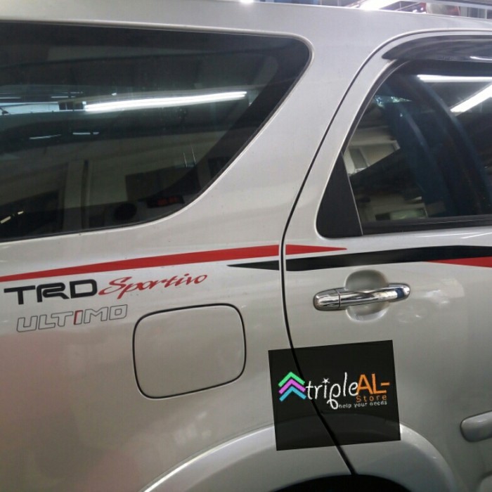Stiker Rush Trd Ultimo Sticker Original Toyota