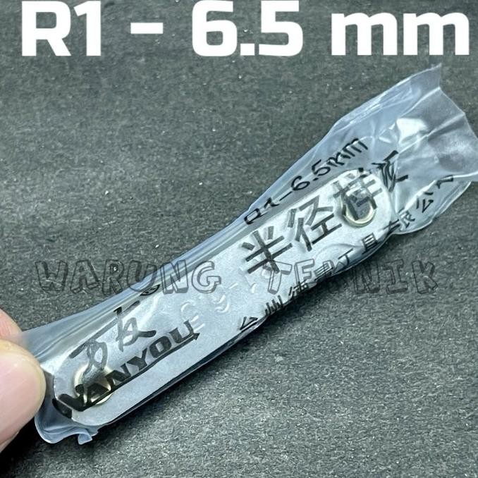 Radius Gauge - Mal Radius - Alat Ukur Celah Baut R 1 - 6.5 Mm / R 7 - 14,5 Mm / R 15 - 25 Mm Best Se