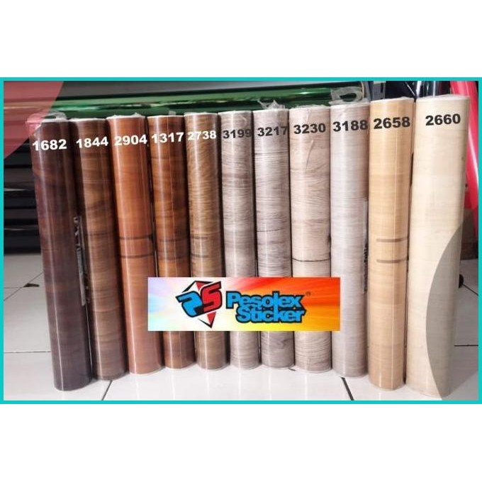 

Sticker Stiker Skotlet Vinyl Dcfix Serat Kayu 45cm x 15m (roll) 11OKTZ