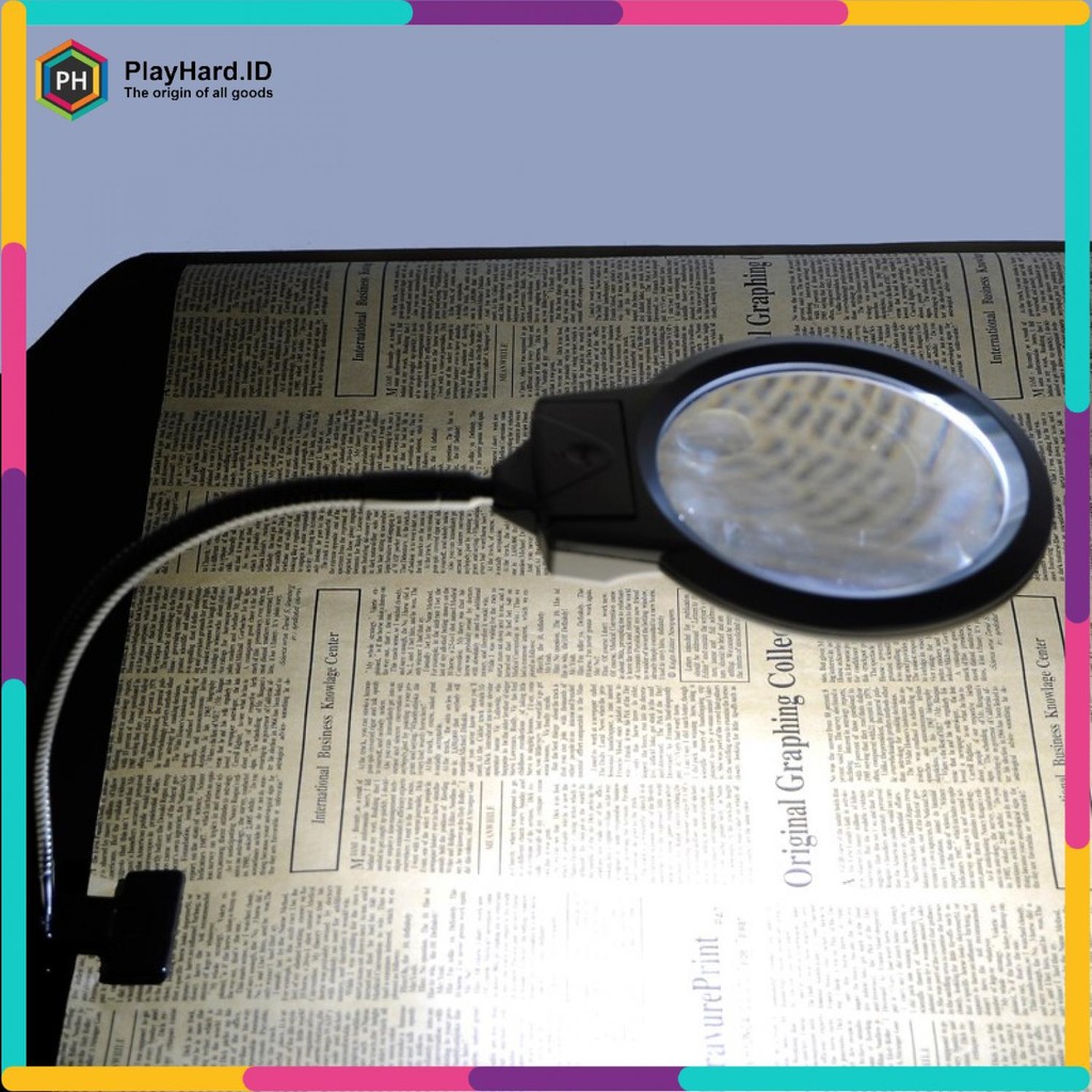 

Lampu Baca Mini LED Kaca Pembesar Portable Natural White