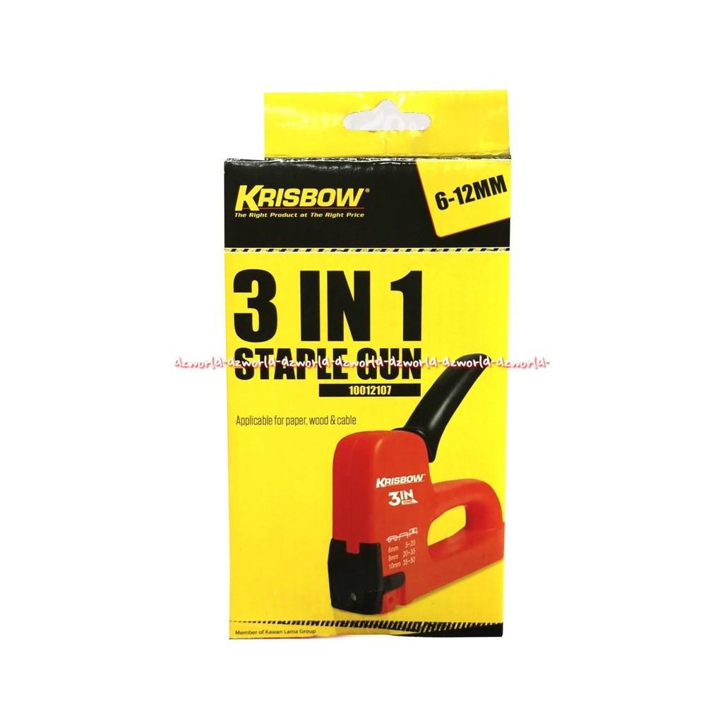 

Krisbow 3 In 1 Staple Gun Pistol Staples 6 12mm Ukuran Bisa Berubah