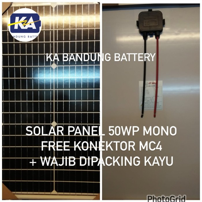 TERMURAH - solar panel cell module surya pv stc st solar stec 50wp 50 wp mono