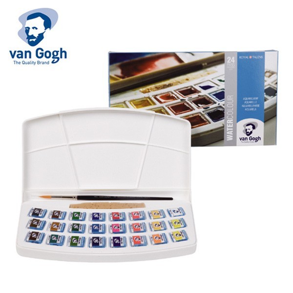 

Van Gogh Watercolor Plastic Set 24 Half Pans