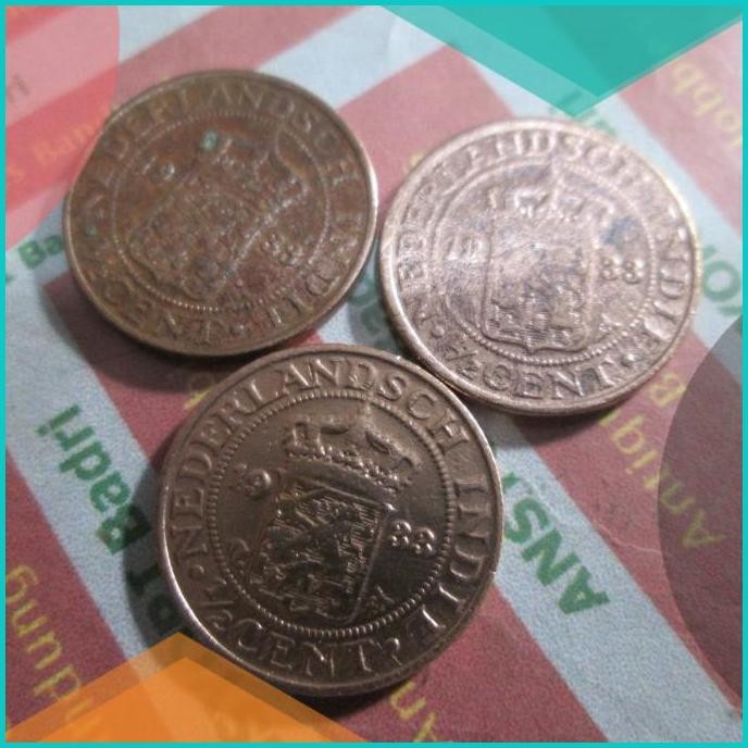 koin benggol nederlandsch indie 0.5 cent 1933 iklan m113 11OKTZ4 parts