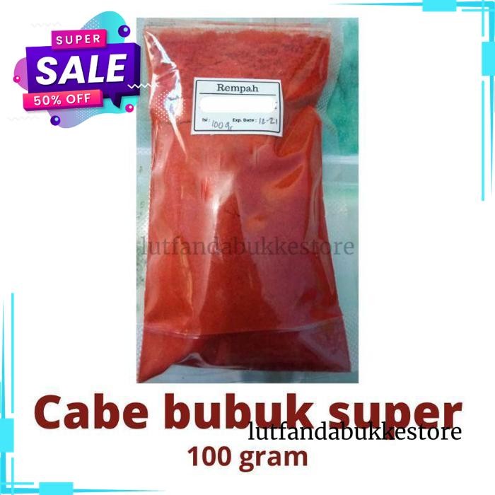 

[100 GR] REMPAH BUBUK CABE SUPER PEDAS/ CABE BUBUK SUPER/ CABE PEDAS BEST SELLER !!