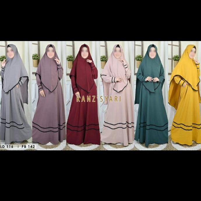 Baru Gamis Set Polos Syar'I