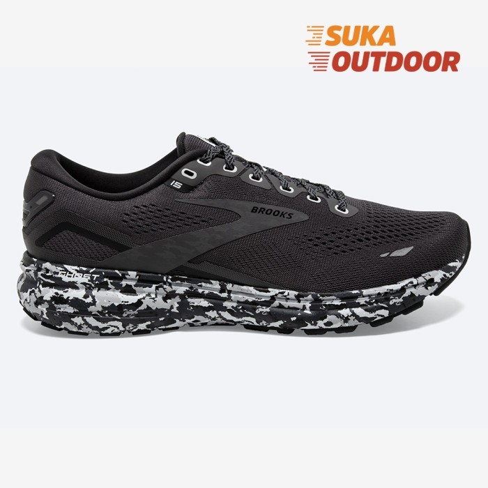 TERBARU Brooks Ghost 15 - Ebony/Black/Oyster