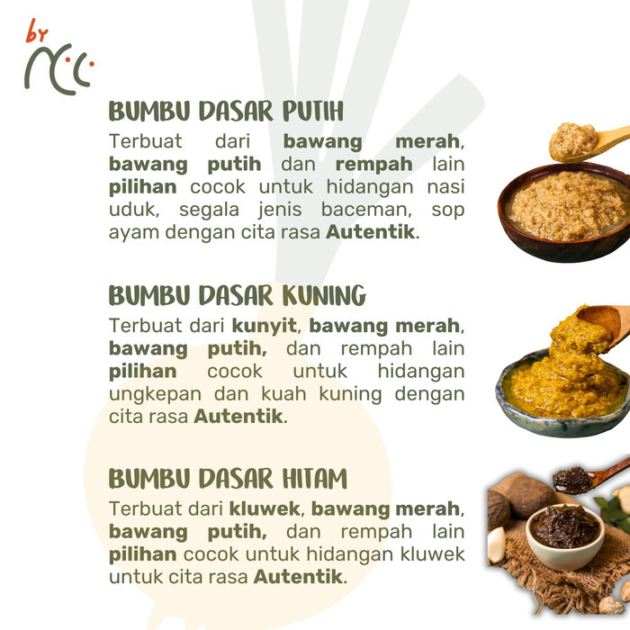 

By Ncc Bundling Bumbu Dasar Putih Kuning Hitam Masak Praktis 300Gr