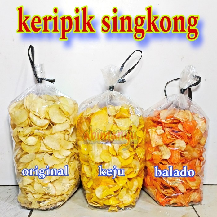 

BERMUTU KERIPIK SINGKONG KEJU BALADO KEMASAN 1 KG