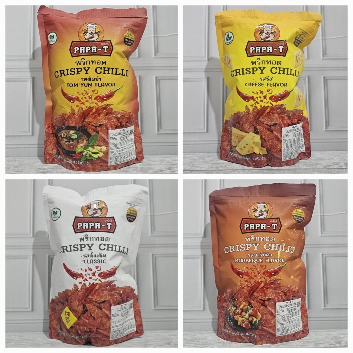 

LIMITED EDITION PAPA-T Crispy Chili - Keripik Cabai khas Thailand