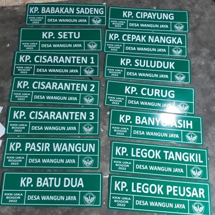 

plang nama jalan custom uk.15x45 KGS
