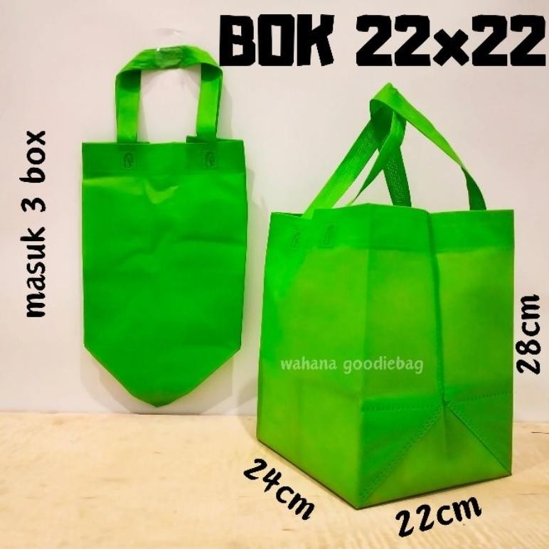 

{PAKET 60 PCS} Goodiebag Kotak 22x22x28 Tas Hajatan/Sovenir SBB TEBAL