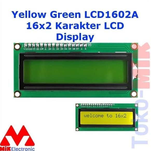 Diskon LCD 1602 LCD1602 2x16 16x2 16*2 16 x 2 16 * 2 1602 Display Hijau tokmi99 Ayo Order