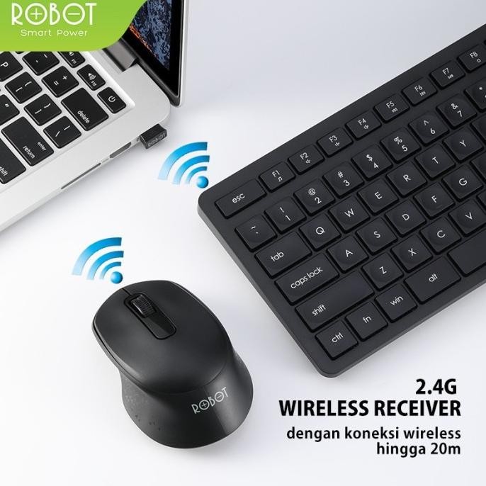 Keyboard Mouse Robot Km4000 Km-4000 Wireless Keymouse High Quality