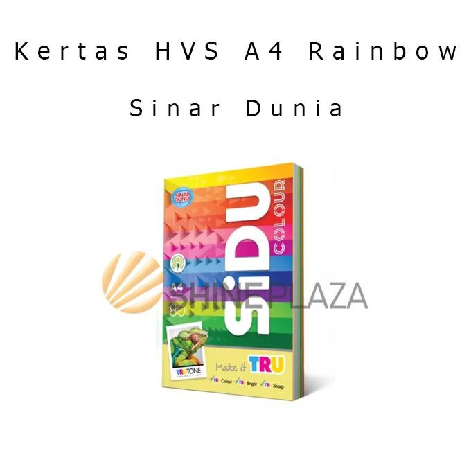 

Sale Kertas Hvs Sidu Warna Rainbow A4 80Gr Sinar Dunia Fotocopy Print Paper