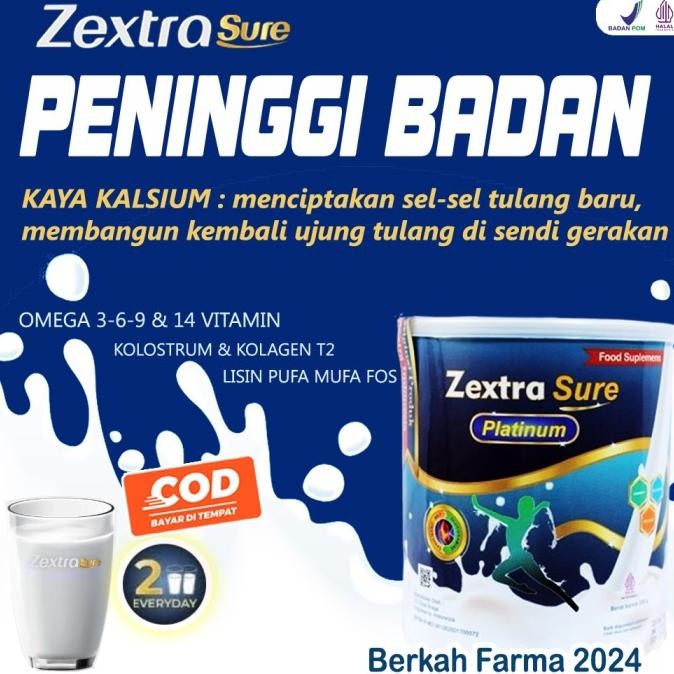 

Zextra Sure Susu Tulang Peninggi Badan Semua Usia Anak2 Dewasa H85S