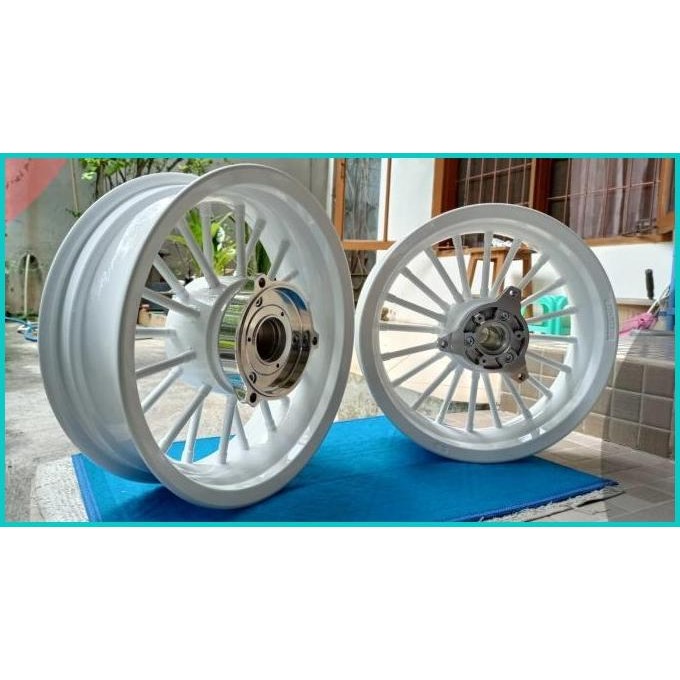 Velg Racing Tapak Lebar Power Andong Nmax 155 P20 100% Ori - Putih 11O