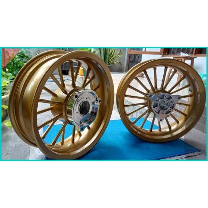 Velg Racing Tapak Lebar Power Andong Nmax 155 P20 100% Ori - Gold Mate