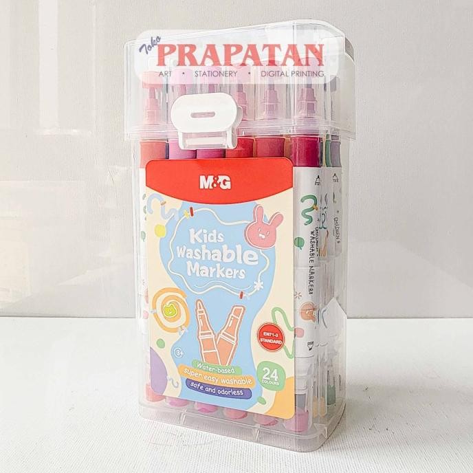 

Ready for You M&G Kids Washable Markers 12C-48C APMT | Spidol Set