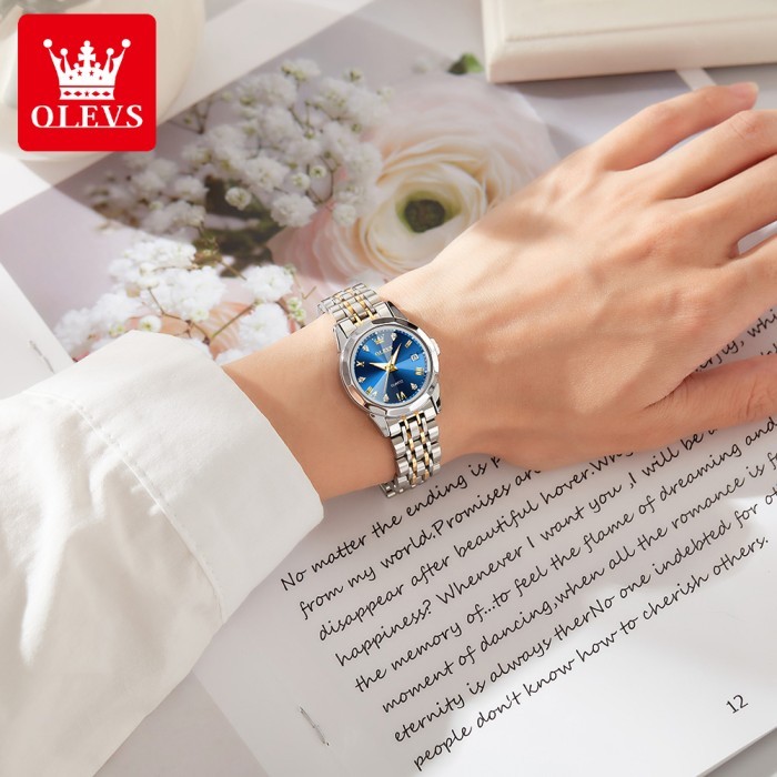 Olevs Jam Tangan Wanita Set Kalung Gelang Anti Air 9931