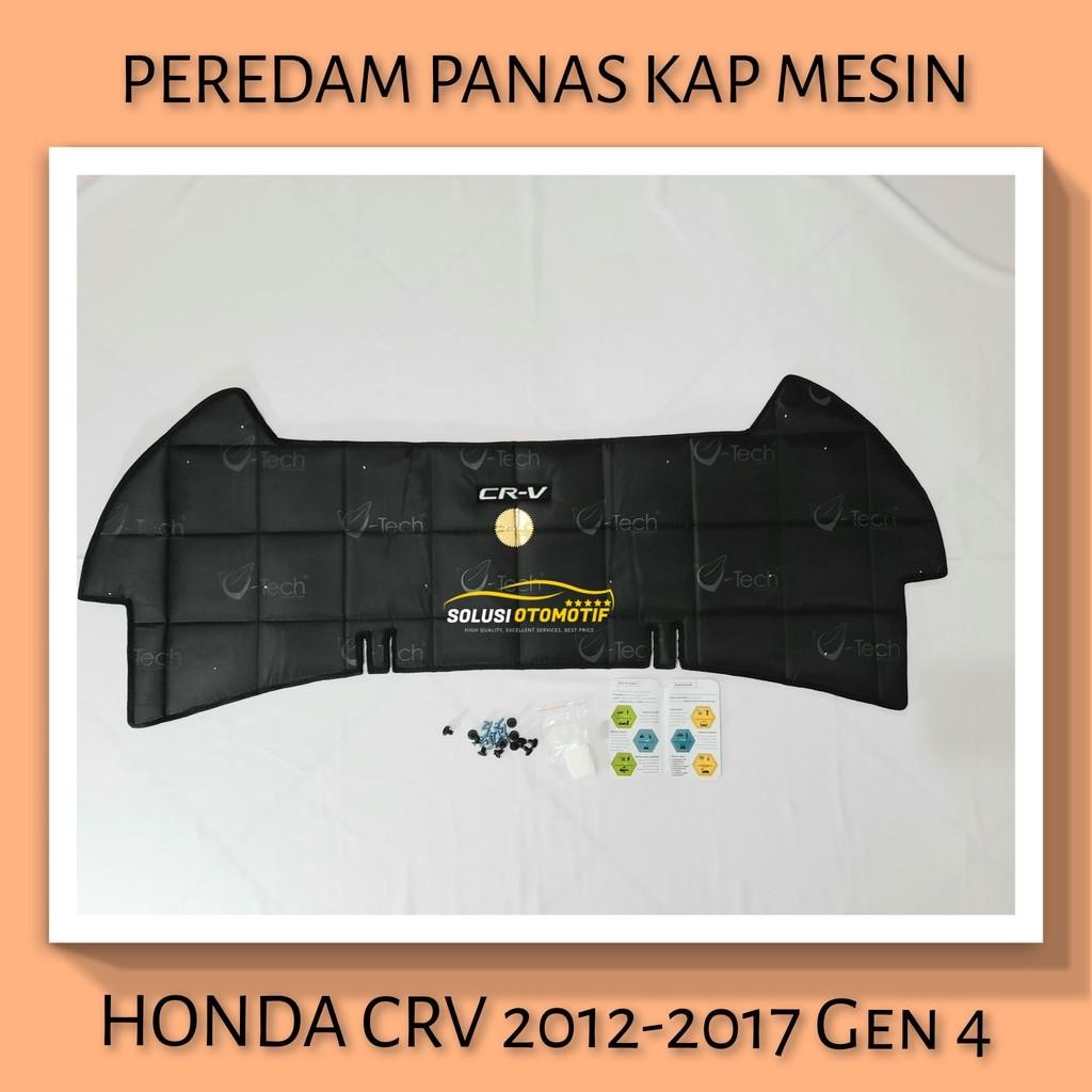 Honda Crv 2012-2017 Gen 4 Peredam Panas Kap Mesin Aksesoris Variasi Mobil Vtech Original + Kancing K